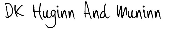 DK Huginn And Muninn font preview